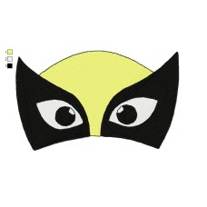 Mask Wolverine Embroidery Design
